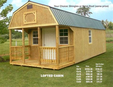 rent to own portable buildings